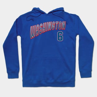 Retro Washington Number 6 Hoodie